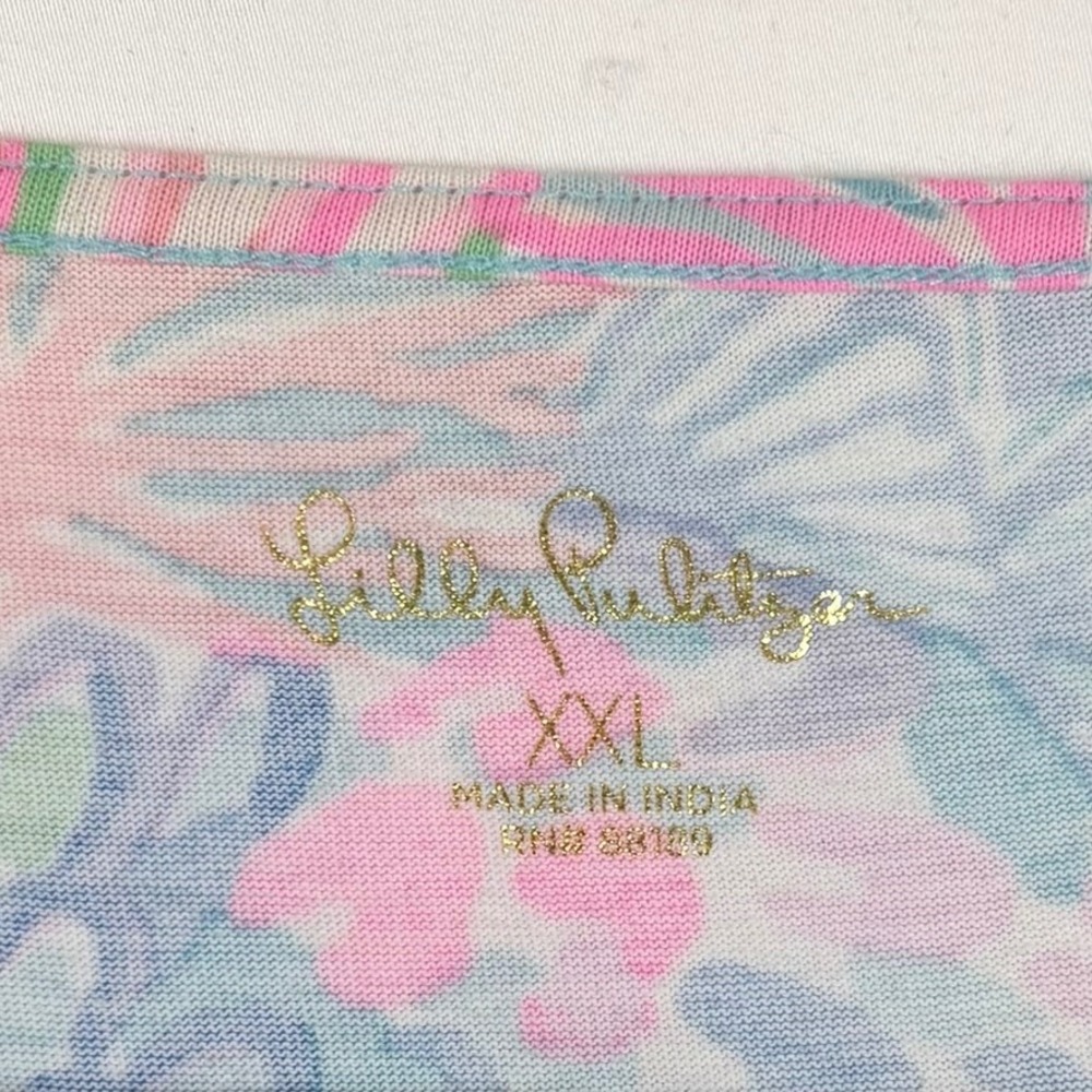 Lilly Pulitzer Geanna Swing Midi Dress XXL Tiered Lagenlook Colorful Coastal - Picture 3 of 11